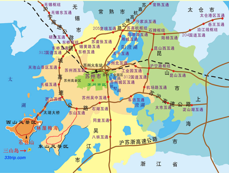 苏州交通地图